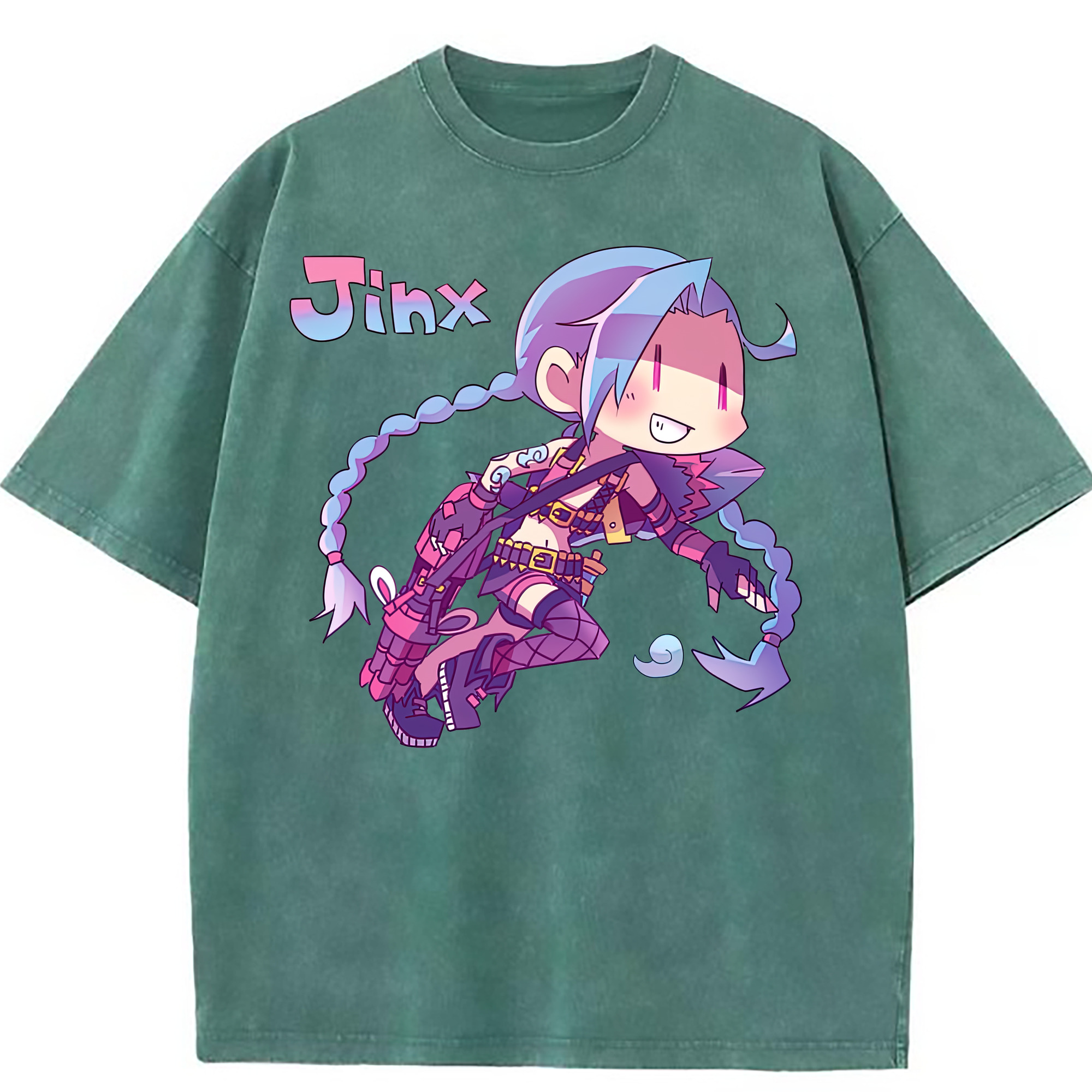 （画像用） リーグ・オブ・レジェンド League of Legends LOL 綿100% ヴィンテージ風 半袖Tシャツ（フロントプリント）